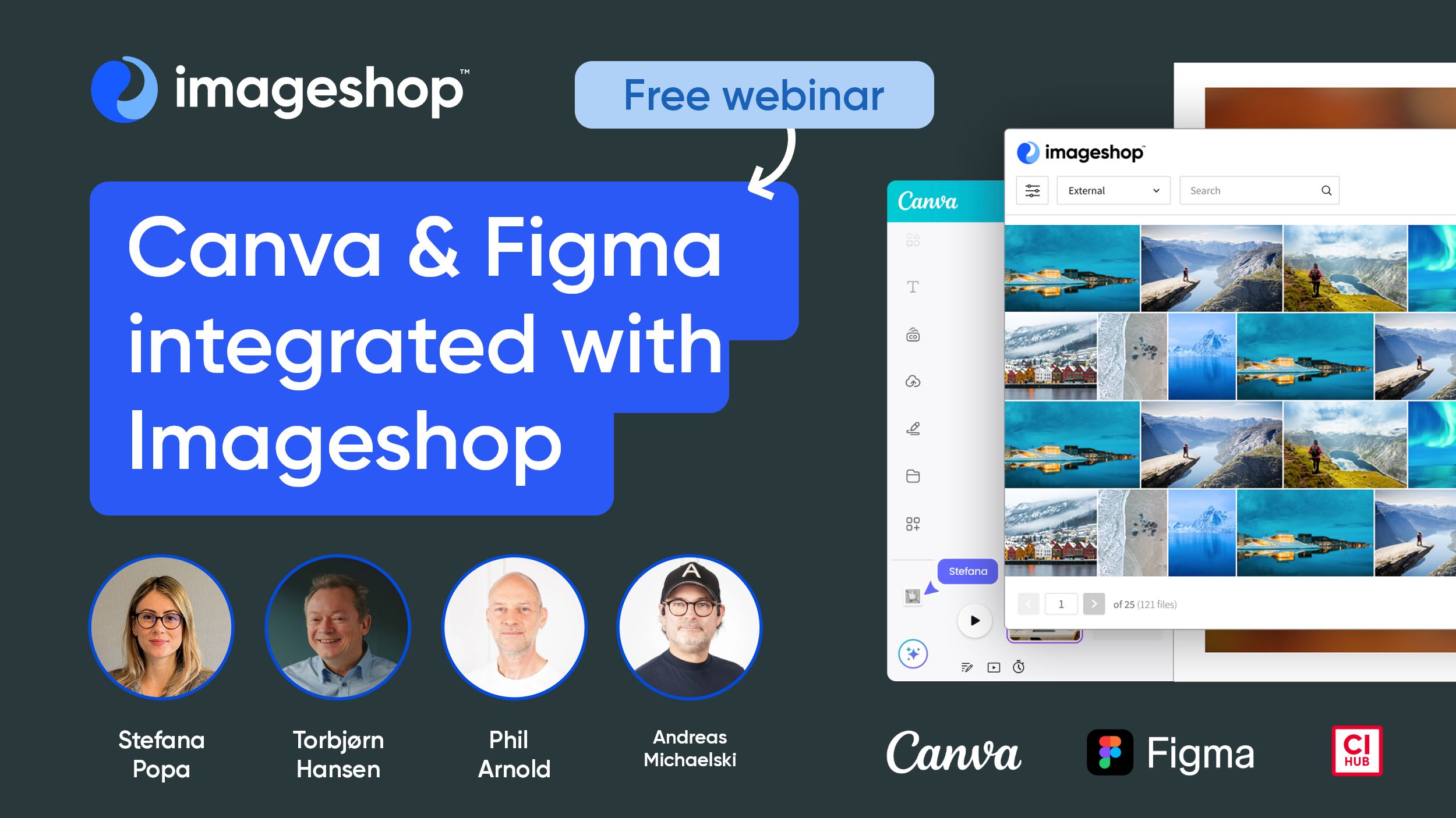 Webinar: Canva and Figma integrated with Imageshop